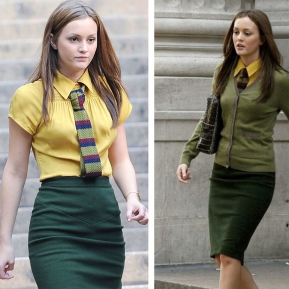 Diane Von Furstenberg Martine Green Midi Pencil Skirt Size 0 - Picture 1 of 12